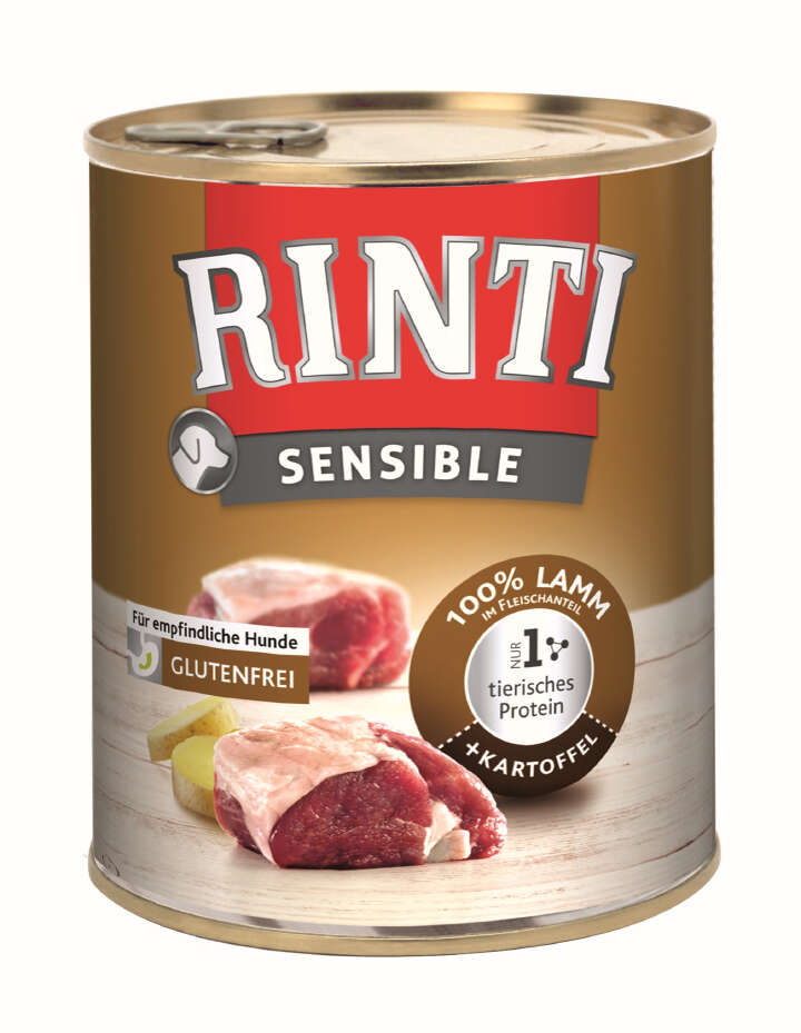 RINTI Hunde-Nassfutter Sensible Lamm & Kartoffel
